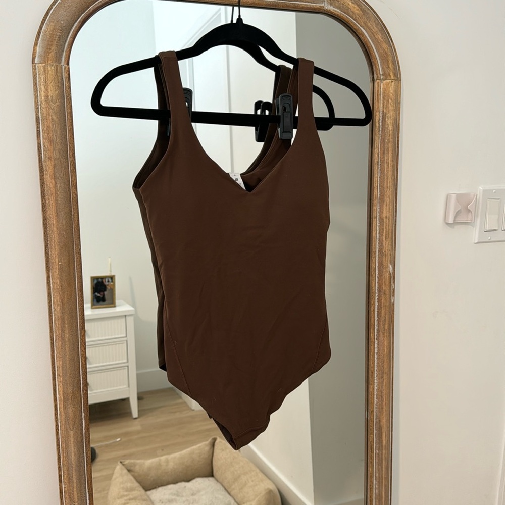 NWT Java Brown Lululemon Align Bodysuit Size 6